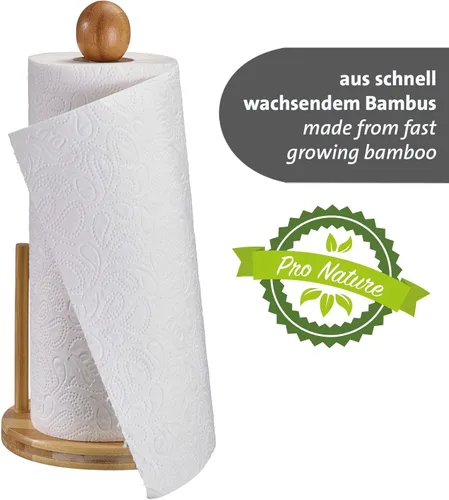 Vista 6 de Westmark Soporte para rollo de papel – soporte estable para rollos de cocina, dispensador de pie con ayuda para rasgar para todos los rollos