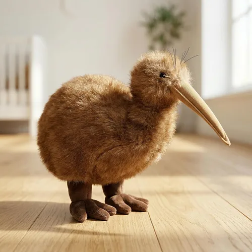 Vista 5 de Peluche realista de pájaro kiwi
