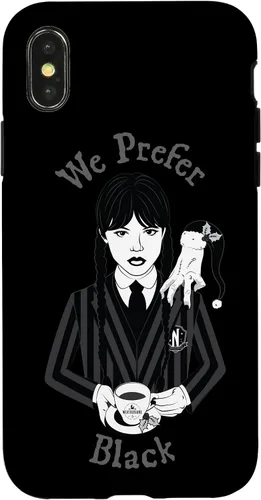 Vista 5 de iPhone 16 Wednesday We Prefer Black - Funda navideña