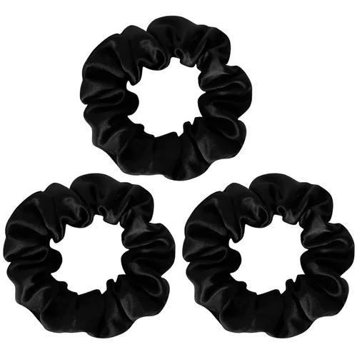 Vista 9 de Lazos para el cabello de seda de morera, prevención del encrespamiento y sin daños, accesorios para dormir y noche para mujeres (albaricoque)