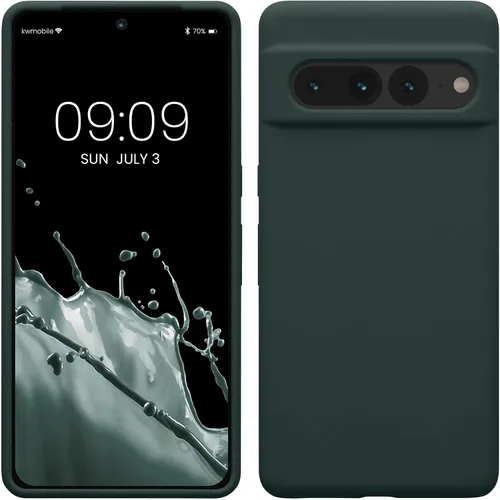 Vista 22 de kwmobile Funda compatible con Google Pixel 7 Pro - Funda de silicona TPU con acabado suave - Piedra antigua