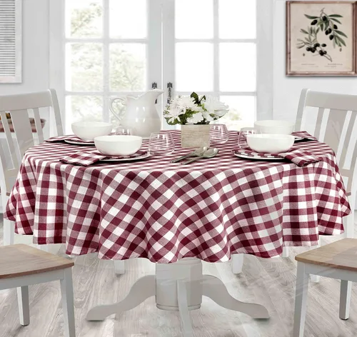 Vista 35 de Home Bargains Plus Country Rustic Buffalo - Juego de 4 manteles individuales de algodón a cuadros, color negro, a cuadros, de fácil cuidado