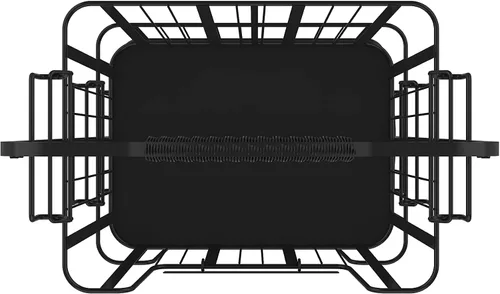 Vista 5 de oceanstar Soporte de cesta de almacenamiento de alambre de metal de 3 niveles con cestas extraíbles - Negro