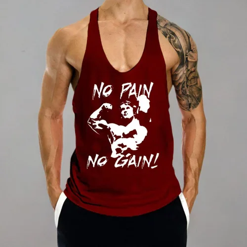 Vista 7 de GYMLEADER Camiseta sin mangas para hombre, camiseta de entrenamiento para gimnasio, muscular, espalda en Y, para fisicoculturismo