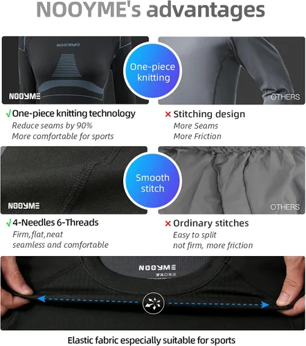 Vista 4 de Ropa interior térmica para mujeres Long Johns para mujeres, capa base para mujeres, en climas fríos