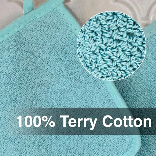 Vista 2 de RITZ Agarradera de olla y protector térmico de rizo: Resistente al calor sin igual, duradero 100% algodón – Diseñado ergonómicamente para un agarre