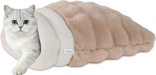 Vista 17 de Cama para gatos 4 en 1 con autocalentamiento para dormir, cueva