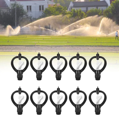 Vista 4 de 10 boquillas de plástico G1/2 pulgadas con forma de lluvia, para riego agrícola, rociador de agua para riego agrícola, rociador para plantas, riego
