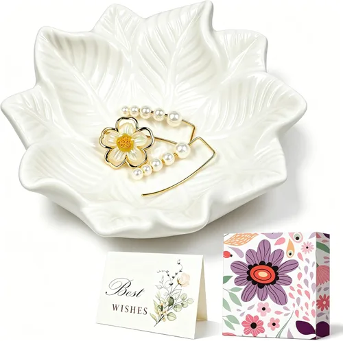 Vista 11 de PUDDING CABIN Plato para anillos de mandala azul, regalo de cumpleaños para amiga mujer mujeres madres niñas