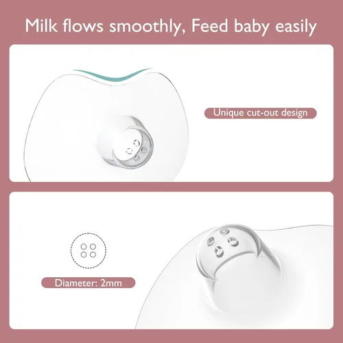 Vista 8 de Momcozy Protectores de pezones ultrafinos, 100% silicona de grado alimenticio para madres que amamantan, sin BPA/BPS, funda de transporte súper