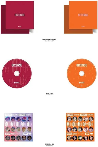 Vista 2 de K-POP AB6IX - 6IXENSE, versión 6IX incl. CD, 80pg Photobook, pegatina, tarjeta de fotos, tarjeta postal QR, tarjeta fotográfica secreta, marcador