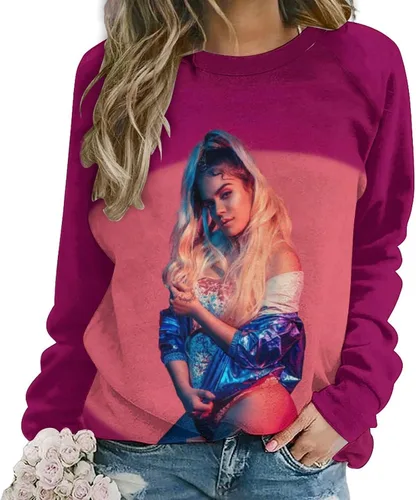 Vista 2 de PAPERBAGS Sweatshirt Womens Graphic Crewneck Long Sleeve Sweatshirts Casual Pullover Tops