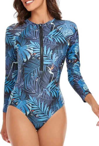 Vista 8 de ARDOUR MISS Traje de baño de una pieza con protección solar UPF 50+ con cremallera impresa y protección solar