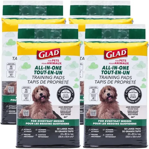 Vista 13 de Glad para Mascotas Almohadillas para Cachorros de Carbón Negro - Almohadillas Desechables Súper Absorbentes para Orina de Perro, Almohadillas
