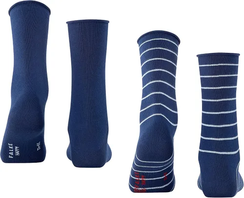 Vista 2 de FALKE Women's Happy Stripe 2-Pack Cotton Socks