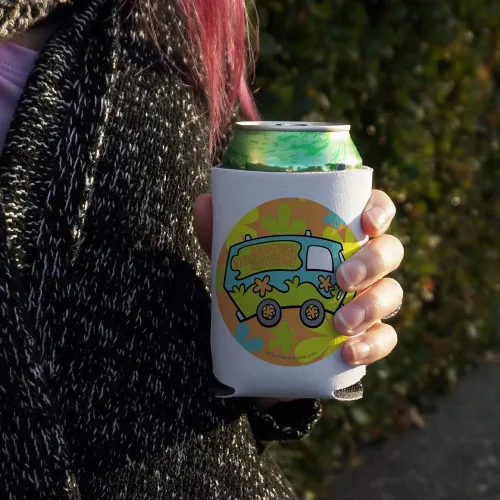 Vista 3 de Scooby-Doo The Mystery Machine Can, aislante plegable, soporte para bebidas