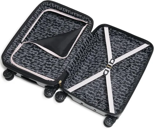 Vista 9 de Karl Lagerfeld Paris Carryon Spinner Wheels Hardside para mujer, Negro -, Carryon Spinner Wheels Hardside