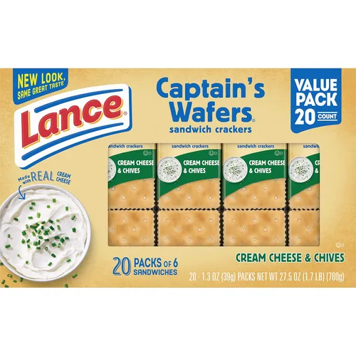 Vista 10 de Lance Captain Wafers - Sabor original, 2 paquetes individuales, 500 paquetes en total, 0.23 onzas cada uno