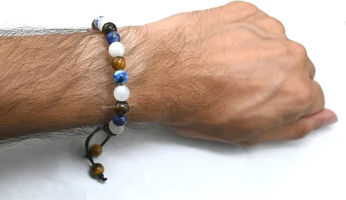 Vista 57 de Pulsera del zodiaco de cristales curativos