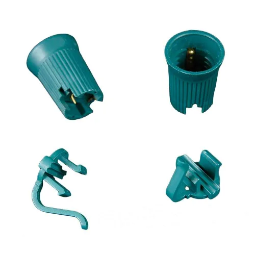 Vista 2 de Novelty Lights Paquete de 50 enchufes de repuesto C9, verde, SPT-1
