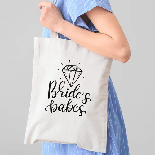 Vista 5 de TBF Bolsa de mano personalizada para novia, despedida de soltera, despedida de soltera, damas de honor, despedidas de soltera, bonitas bolsas
