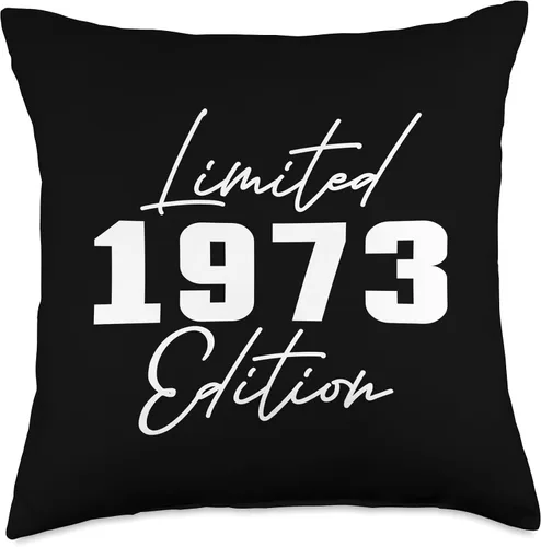 Vista 4 de 50th Birthday Gifts For Him & Her by Art Like Wow 1973 Edition, 50 años de edad para hombres y mujeres, 50 años, 16 x 16 pulgadas, multicolor