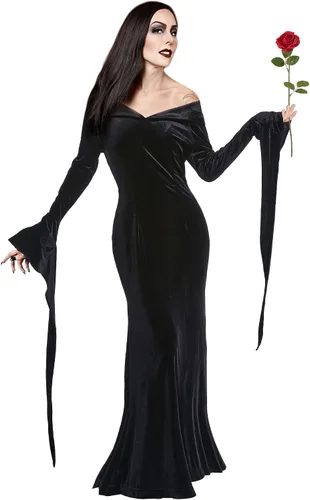 Vista 4 de Women Costume Dress Halloween Costumes with Rose Cosplay Long Sleeve Family Dresses