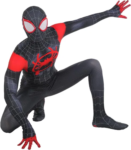 Vista 3 de DAMEZZ Disfraz de superhéroes para adultosniños, de elastano, para cosplay, traje Zentai para Halloween
