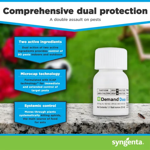 Vista 2 de Syngenta 64749 Demand Duo Pesticida, 1 unidad (paquete de 1), blanco