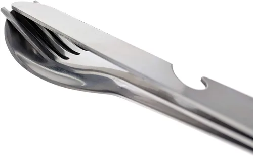 Vista 4 de ASR Outdoor Juego de 2 utensilios de cocina minimalista para campamento, estilo militar del ejército MRE Chow