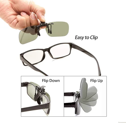 Vista 16 de POLARS DESIGN Gafas de sol polarizadas con clip sobre lentes de miopía graduadas