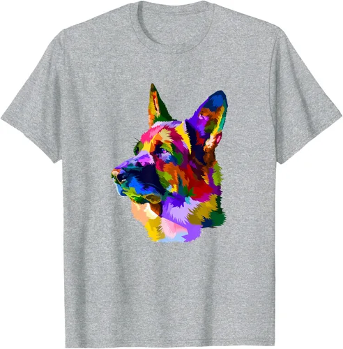 Vista 53 de Camiseta para dueño de perro de pastor alemán, Negro