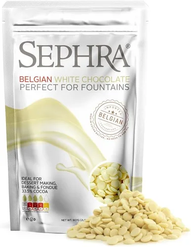 Vista 13 de Sephra Estuche de chocolate negro belga listo para fuente de 20 libras, ideal para derretir