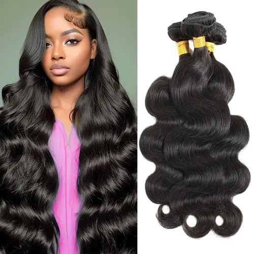 Vista 17 de CSCHS Manojos de cabello humano 12A de 22, 24, 26 pulgadas, mechones de cabello humano ondulado 100% sin procesar, extensiones de cabello virgen