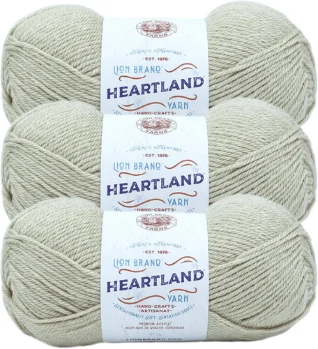 Vista 59 de Lion Brand Yarn Heartland Yarn, Hilo de Peso Medio para Tejer, Ganchillo y Manualidades, 1 Paquete, Great Smoky Mountains Grandes Montañas Humeantes