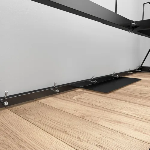 Vista 7 de Bestar Cama Murphy completa, gris corteza, pur, 59 W