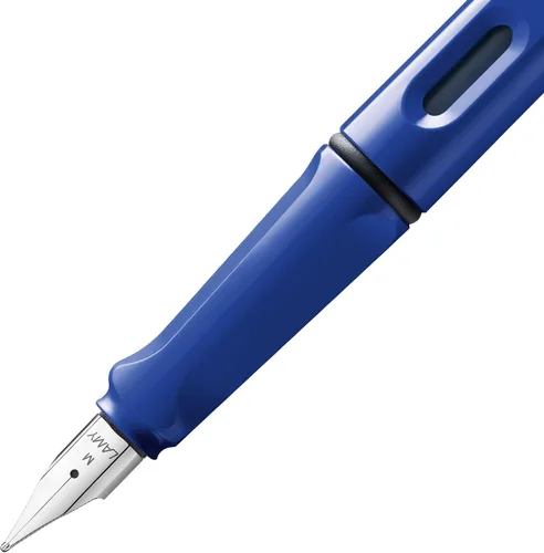 Vista 3 de Lamy Safari - Pluma estilográfica, color azul, punta ancha