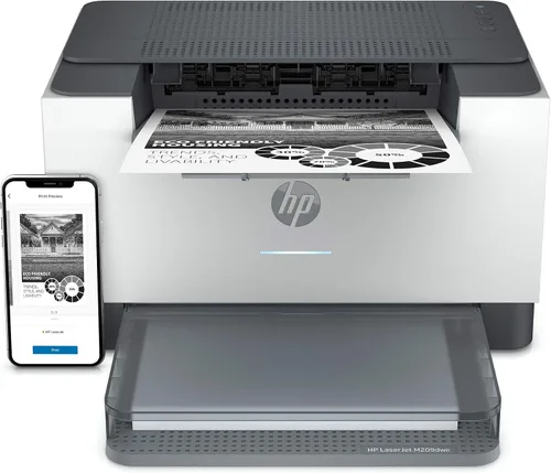 Vista 13 de HP LaserJet M209dwe 6GW62E - Impresora monocromática inalámbrica con Ethernet e impresión rápida a 2 caras, HP+ y 6 meses de Instant Ink gratis