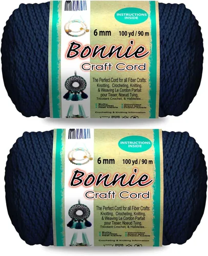 Vista 22 de Pepperell Bonnie - Cordón de macramé trenzado 6 mm x 91.4 m Almendra (Paquete de 2) Cordón de polipropileno retorcido para manualidades DIY