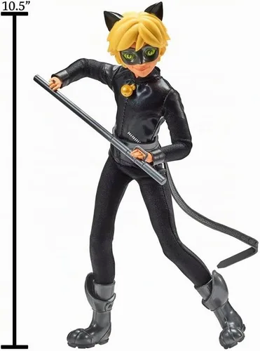 Vista 7 de Miraculous Muñeca de acción Cat Noir de Ladybug & Cat Noir de 11 pulgadas