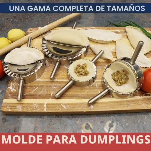 Vista 3 de Best Utensils - Molde de acero inoxidable para ravioles, fabricante de albóndigas Pierogi, cortador de masa de pastelería, accesorios de cocina