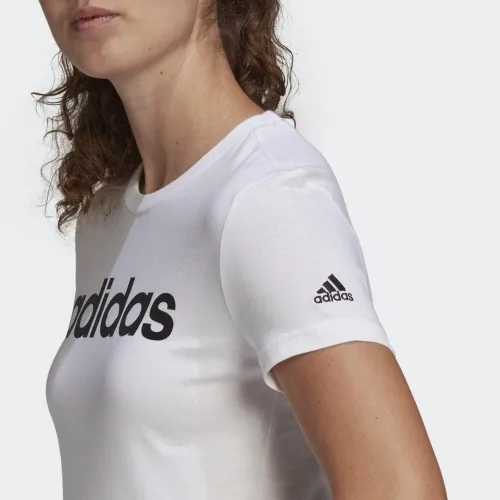 Vista 7 de adidas Camiseta básica con logotipo delgado para mujer