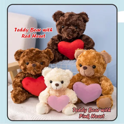 Vista 3 de Oso de peluche personalizado, oso de peluche con imagen de texto personalizada como regalo personalizado para novia, novio, 8 pulgadas