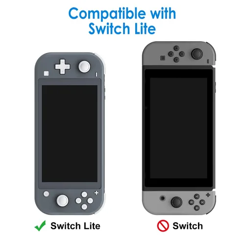 Vista 2 de CALLCASE Carrying Case for Switch Lite with Glass Screen Protector, Portable Hard Shell Travel Case Storage Bag for Switch Lite Console and
