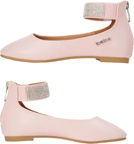 Vista 3 de bebe Zapatos de niña - Bailarinas con correas de tobillo tachonadas de diamantes de imitación (niñoniña)