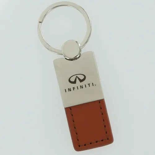 Vista 7 de Au-TOMOTIVE GOLD Llavero de cuero rectangular Duo para Infiniti