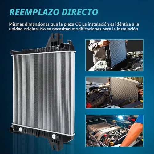 Vista 7 de Nilight Radiador para Jeep Liberty 3.7L 2002 2003 2004 2005 2006, Radiador de Refrigerante del Motor con Enfriador de Aceite, Transmisión