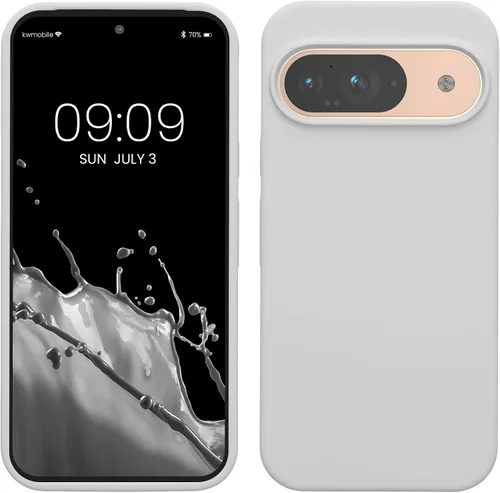 Vista 192 de kwmobile Funda Compatible con Google Pixel 6 Pro - Funda de Teléfono de Silicona TPU con Acabado Suave - Azul Caribe