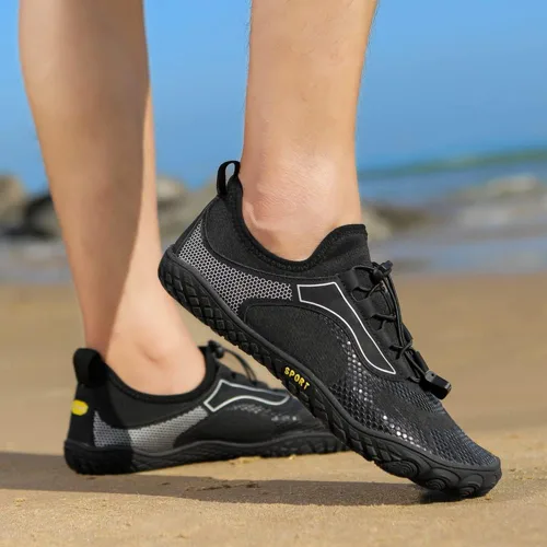 Vista 7 de YING LAN Zapatos de natación de playa de secado rápido para hombre y mujer, zapatos de agua descalzos, para piscina, surf, buceo, deportes acuáticos