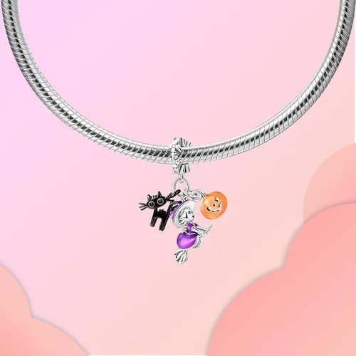 Vista 105 de LUXILLA Abalorio de plata de ley 925 para madre, hija, abuela, para familia, amor, madre, hija, abuela, para pulseras, collares, dijes, abalorios